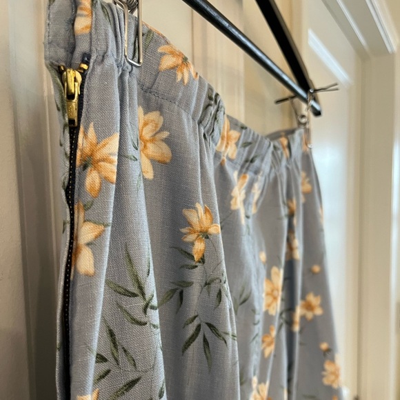 🌼 Vintage Liz Claiborne Linen Maxi Floral Skirt , in Size: 12 ✨ - Picture 5 of 17
